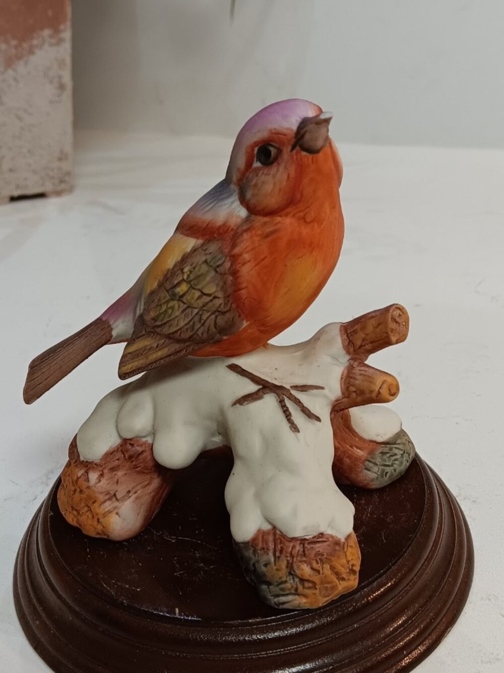 Vintage Porcelain Snowbird Figurine - Taiwan